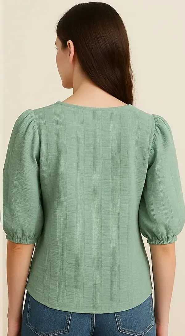 Green_Cotton_Trendy_Western_Wear_Top_&_Tunic_For_Women