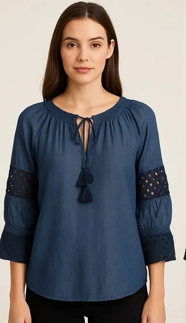 Blue_Cotton_Trendy_Western_Wear_Top_&_Tunic_For_Women