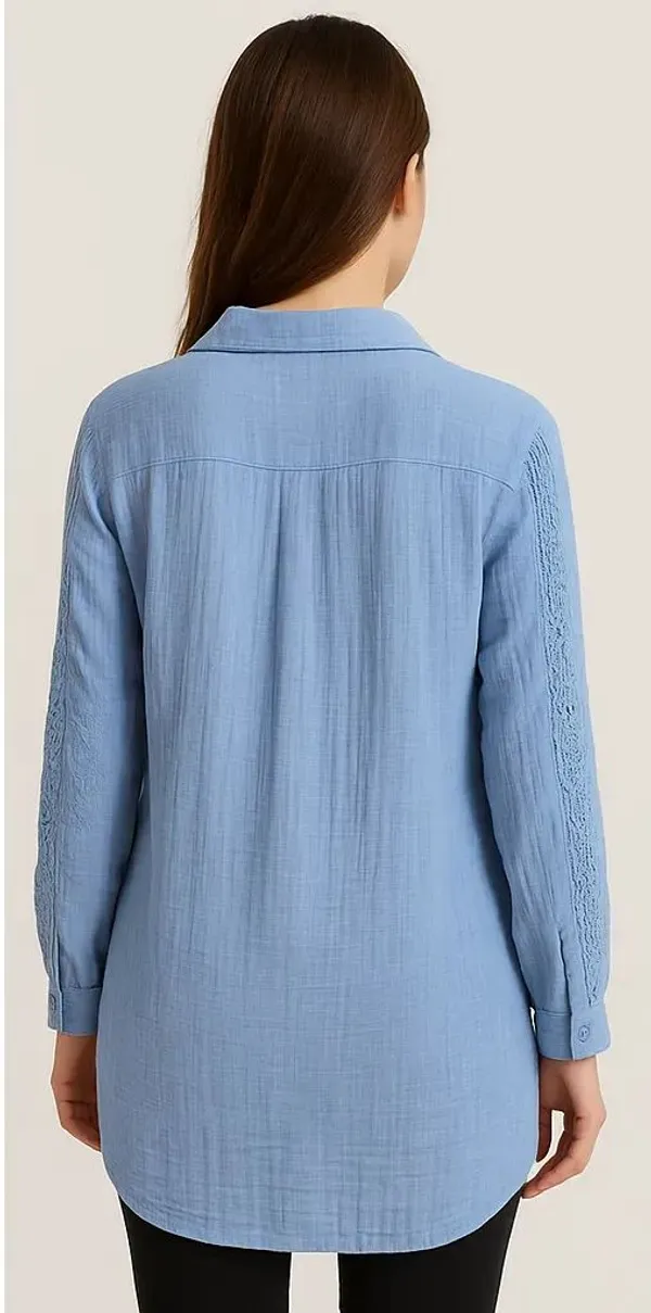 Light_Blue_Cotton_Trendy_Western_Wear_Top_&_Tunic_For_Women