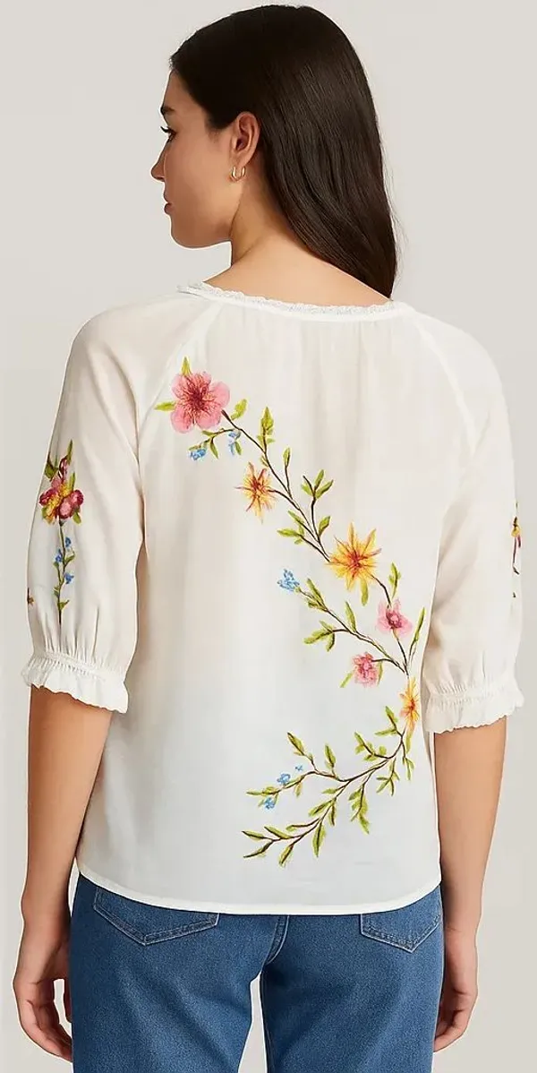 White_Cotton_Trendy_Western_Wear_Top_&_Tunic_For_Women