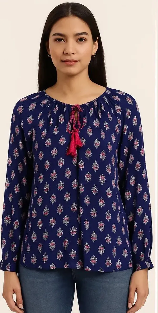 Blue_Cotton_Trendy_Western_Wear_Top_&_Tunic_For_Women