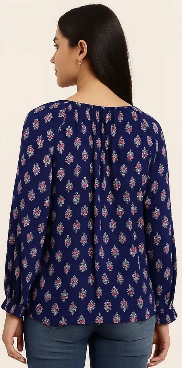 Blue_Cotton_Trendy_Western_Wear_Top_&_Tunic_For_Women