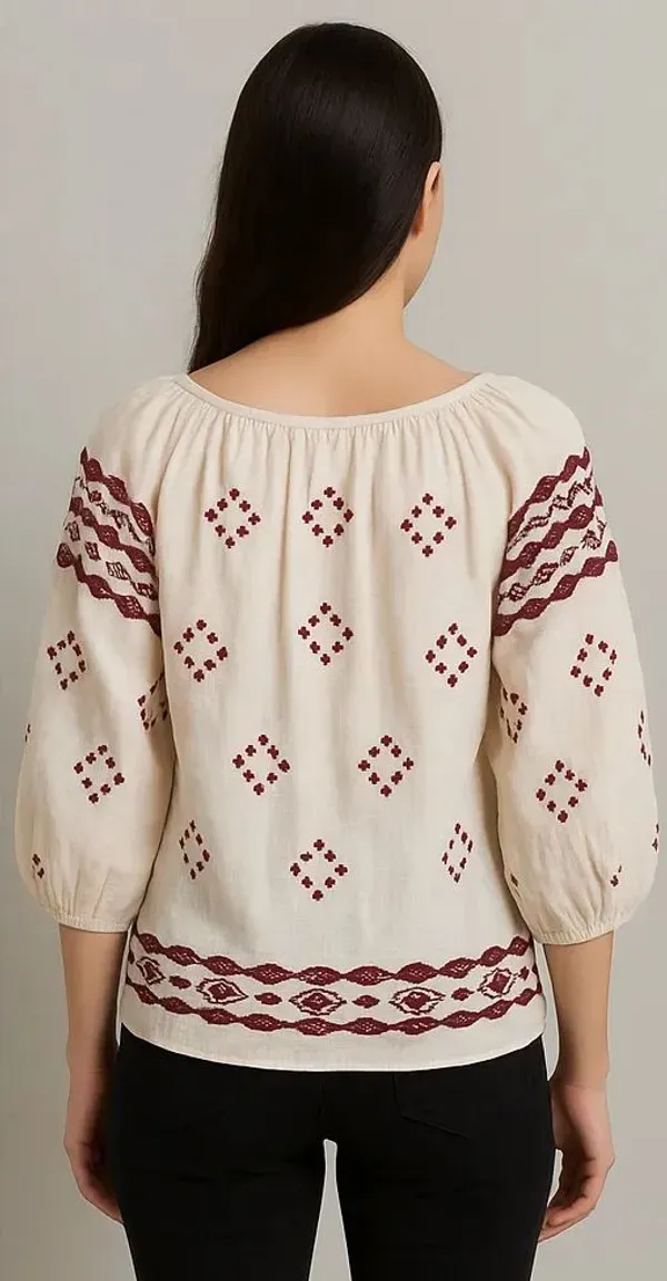 Off_White_Cotton_Trendy_Western_Wear_Top_&_Tunic_For_Women