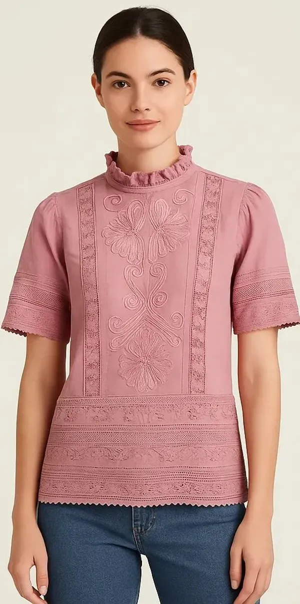 Pink_Cotton_Trendy_Western_Wear_Top_&_Tunic_For_Women
