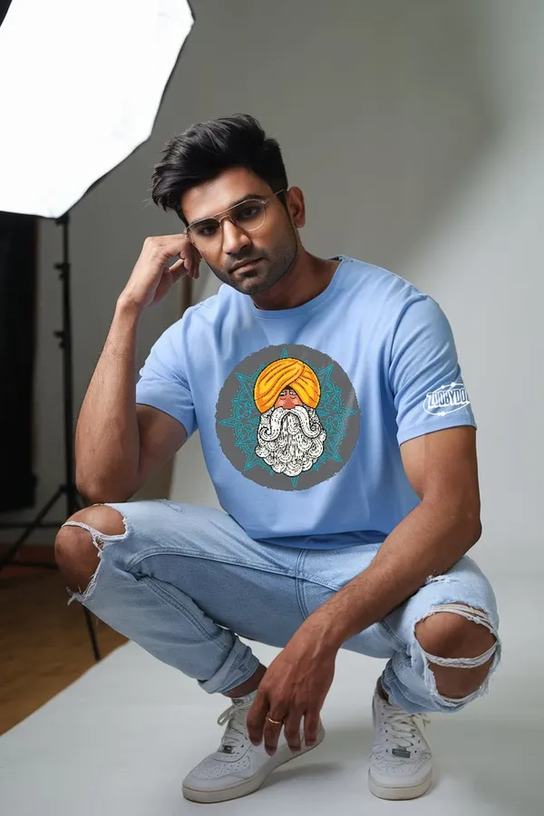 Powder_Blue_Baba_Bolta_Hain_Fit_Oversize_Tees_For_Men_200_GSM