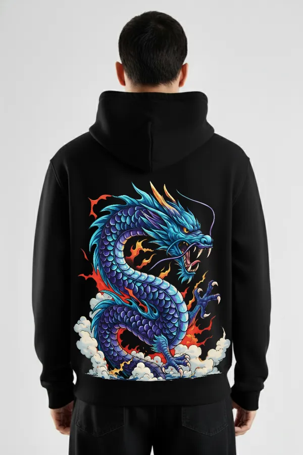 Black_Blue_Inferno_Dragon_Hoodie_For_Unisex_340_GSM