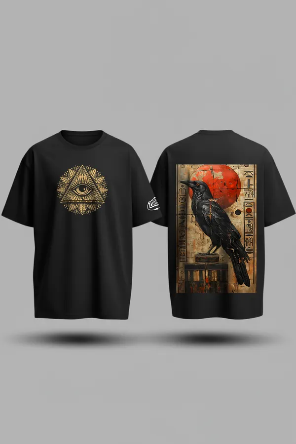 Black_Myth_&_Motion_Combo_Egyptian_Mythology_Jelly_Pulse_Oversize�Tees_For_Unisex_240_GSM