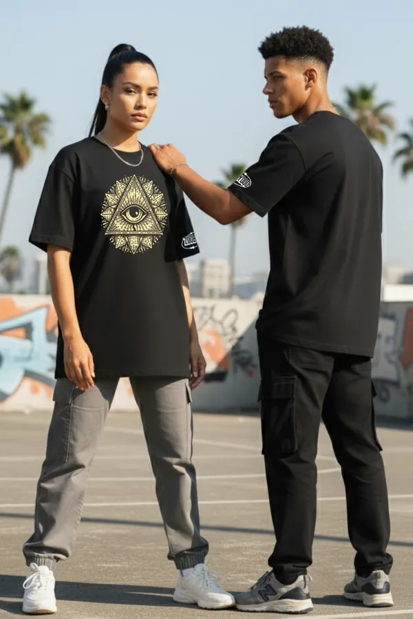 Black_Myth_&_Motion_Combo_Egyptian_Mythology_Jelly_Pulse_Oversize�Tees_For_Unisex_240_GSM