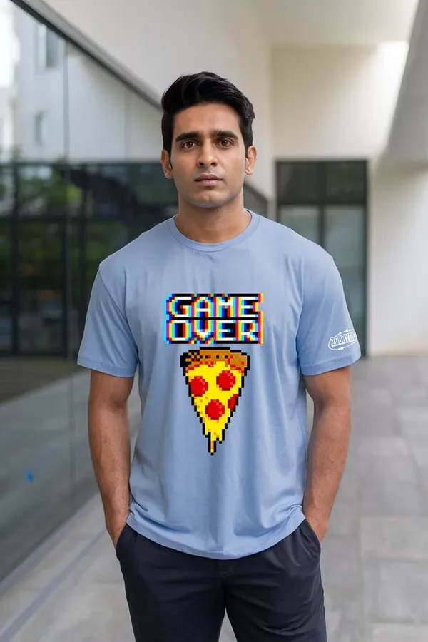 Powder_Blue_Pizza_X_Game_Over_Fit_Oversize_Tees_For_Men_200_GSM
