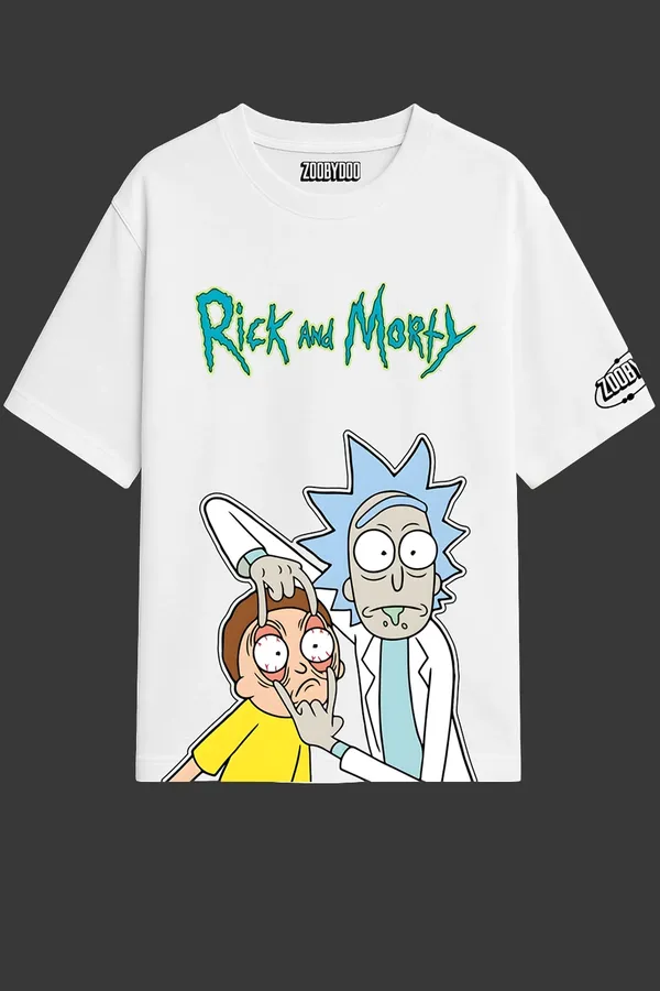 White_Morty_Vision_Drop_Fit_Oversize_Tees_For_Men_200_GSM