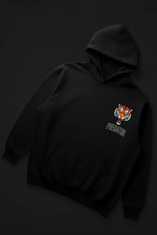 Black_Predator_Tiger_Hoodie_For_Unisex_340_GSM