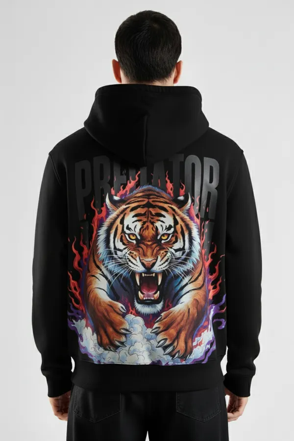 Black_Predator_Tiger_Hoodie_For_Unisex_340_GSM