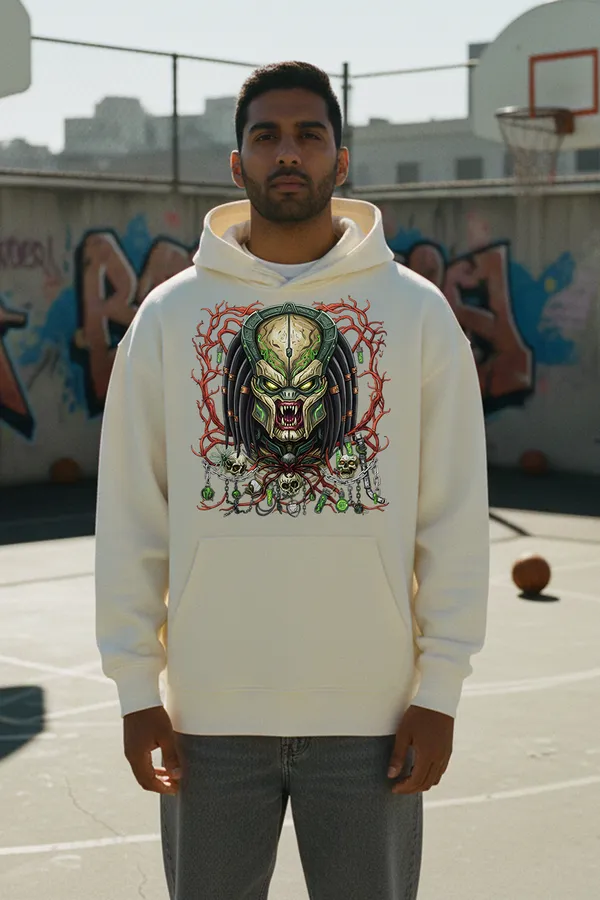 Off_White_Predator_Web_Skull_Hoodie_For_Unisex_340_GSM