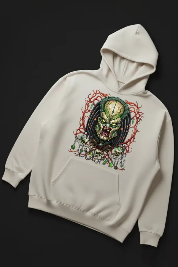 Off_White_Predator_Web_Skull_Hoodie_For_Unisex_340_GSM