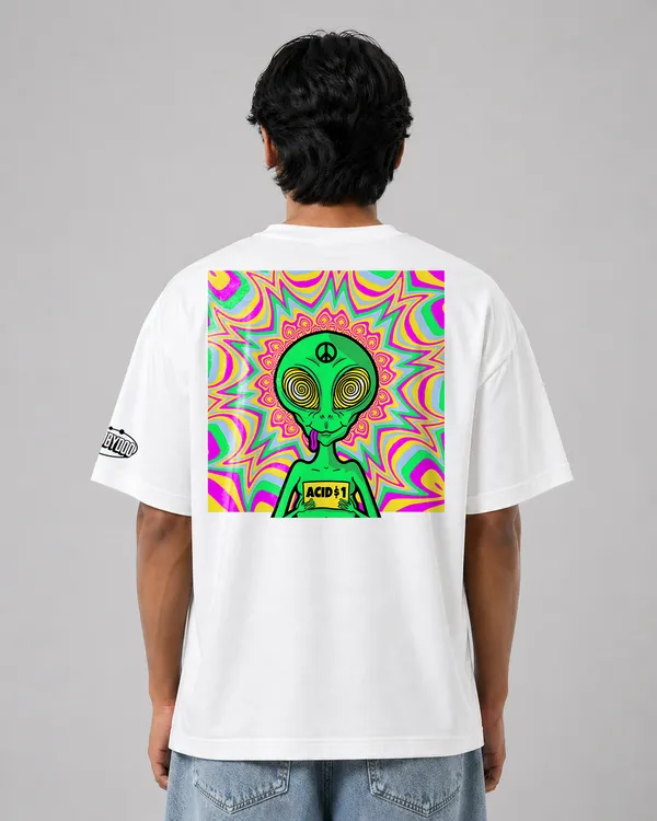 White_Alien_Peace_Fit_Oversize_Tees_For_Men_200_GSM