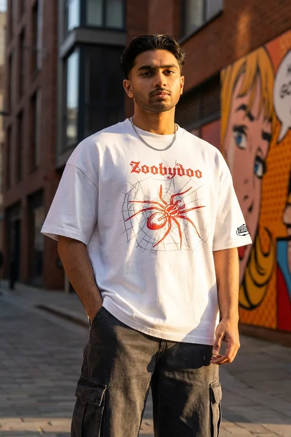 Zoobydoo_Blood_Web_White_Fit_Oversized_Tees_for_Men_200_GSM