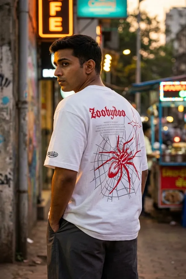 Zoobydoo_Blood_Web_White_Fit_Oversized_Tees_for_Men_200_GSM
