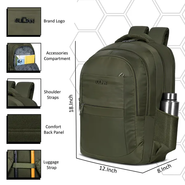 Green_Laptop_Backpack_Minimal_Design_Spacious_&_Comfortable