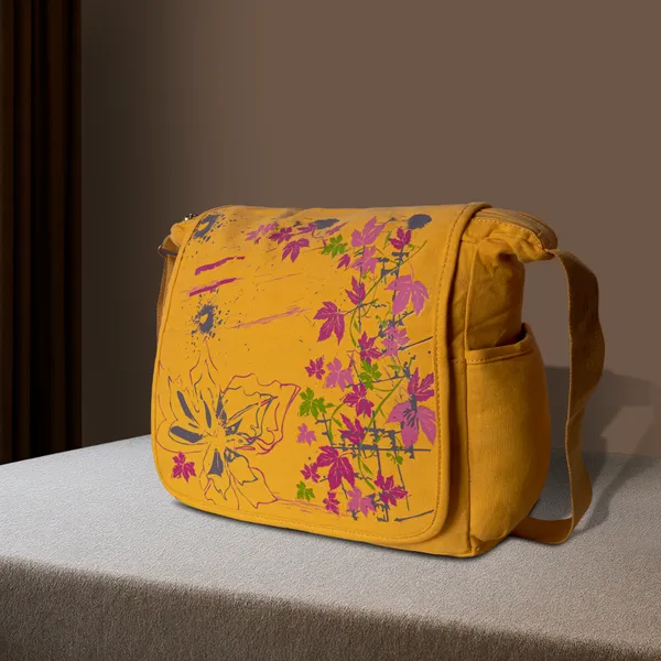 Yellow_Printed_Sling_Bag_Stylish_Compact_&_Easy_For_Everyday_Use