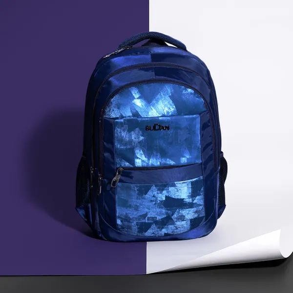 Blue_Printed_Laptop_Backpack_Stylish_Spacious_&_Comfortable_For_Daily_Use