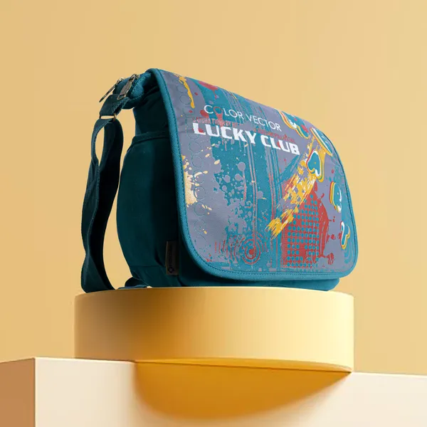 Blue_Printed_Sling_Bag_Stylish_Compact_&_Easy_For_Everyday_Use