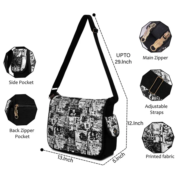 Black_Printed_Sling_Bag_Stylish_Compact_&_Easy_For_Everyday_Use
