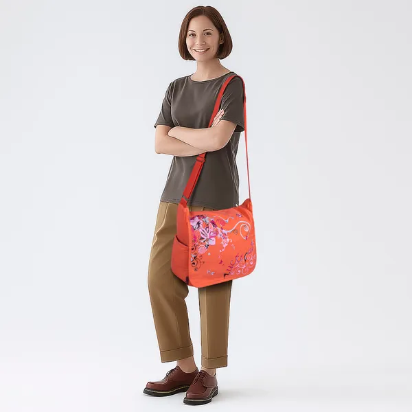 Orange_Printed_Sling_Bag_Stylish_Compact_&_Easy_For_Everyday_Use