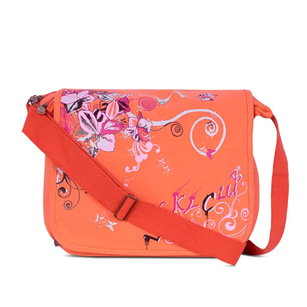 Orange_Printed_Sling_Bag_Stylish_Compact_&_Easy_For_Everyday_Use