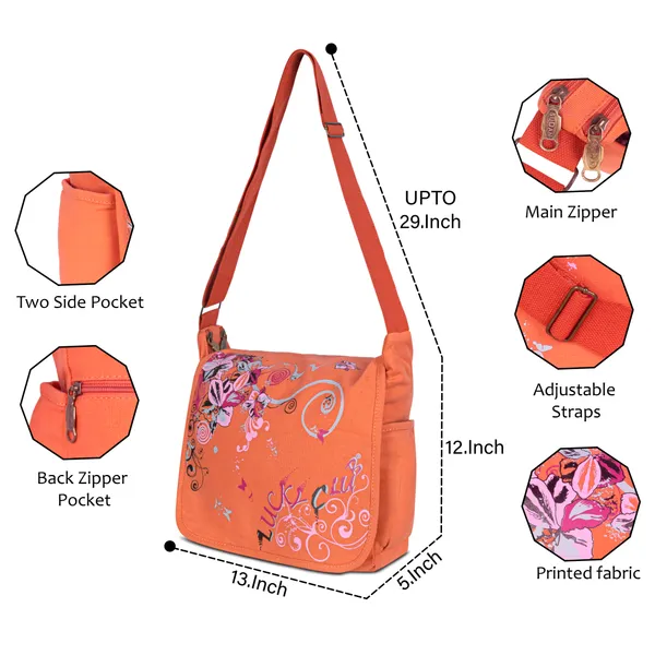 Orange_Printed_Sling_Bag_Stylish_Compact_&_Easy_For_Everyday_Use