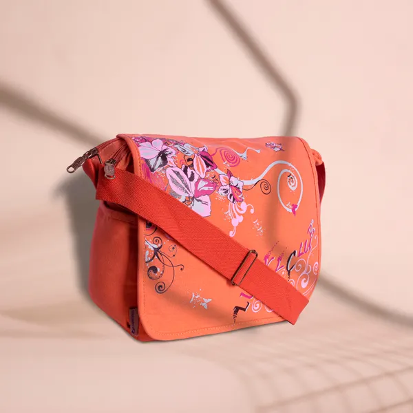 Orange_Printed_Sling_Bag_Stylish_Compact_&_Easy_For_Everyday_Use