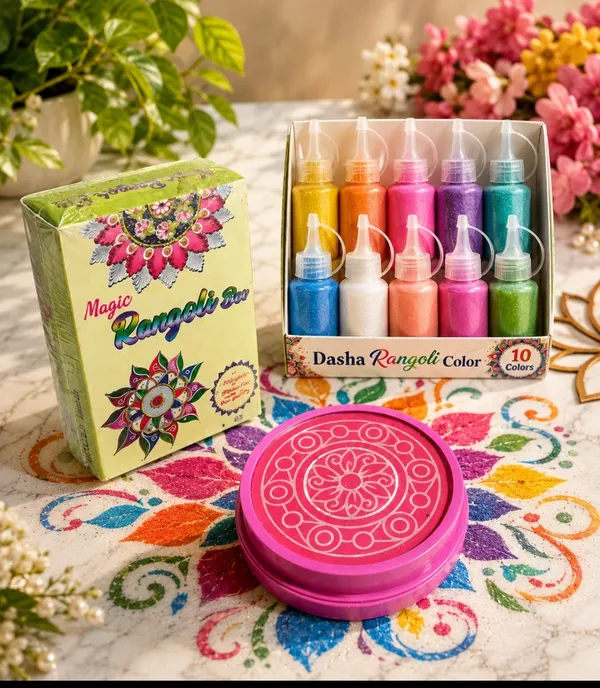 combo_of_Plastic_Quick-Dispense_Rangoli_Color_Tool_&_Multicolor_Mdf_Rangoli_Colour_For_Home_Decoration