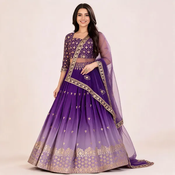 Purple_Heavy_Simmer_Silk_Lehenga_Women_Festive_Wedding_Collection_For_Women