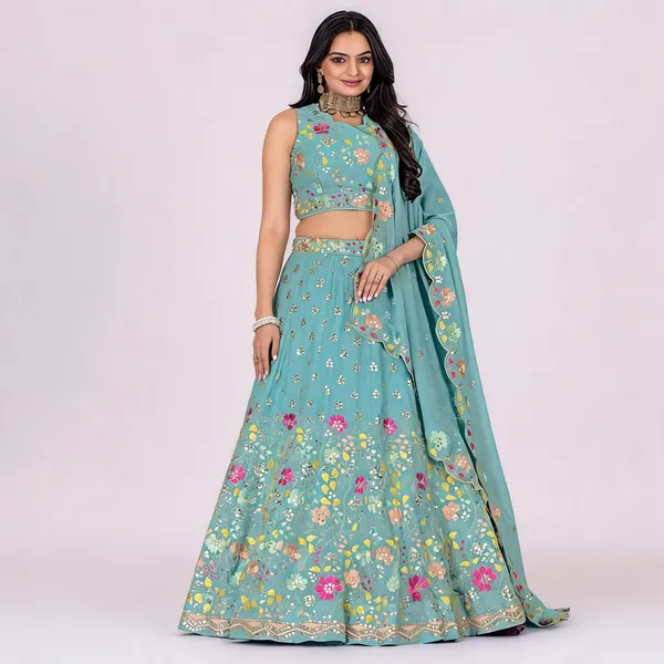 Blue_Lehenga,_Blouse,_Dupatta_Star_Fox_Georgette_Women_Festive_Wedding_Collection_For_Women