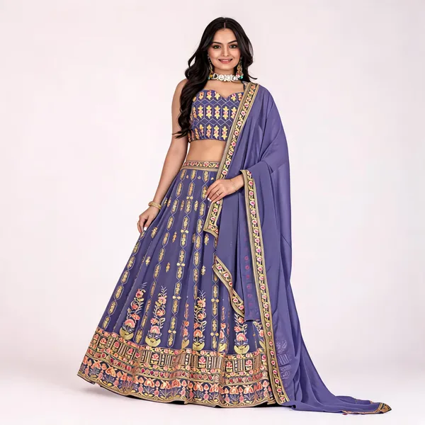 Lavender_Lehenga,_Blouse,_Dupatta_Fox_Georgette_Women_Festive_Wedding_Collection_For_Women