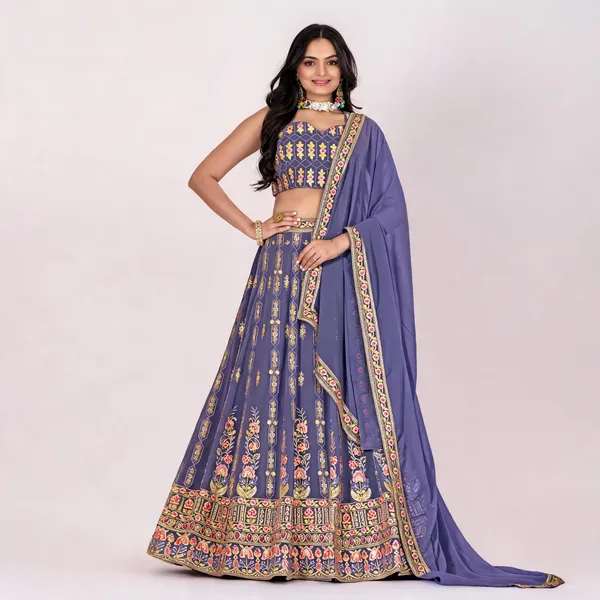 Lavender_Lehenga,_Blouse,_Dupatta_Fox_Georgette_Women_Festive_Wedding_Collection_For_Women