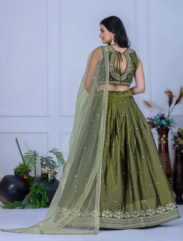 Mehendi_Lehenga,_Blouse,_Dupatta_Heavy_Jimmy_Choo_Women_Festive_Wedding_Collection_For_Women