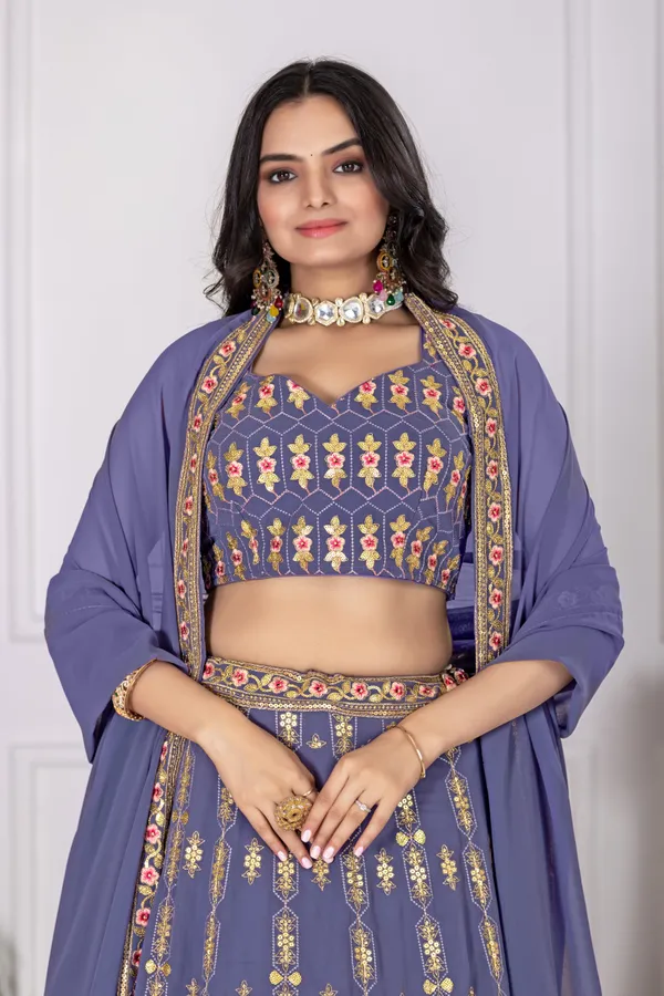 Lavender_Lehenga,_Blouse,_Dupatta_Fox_Georgette_Women_Festive_Wedding_Collection_For_Women