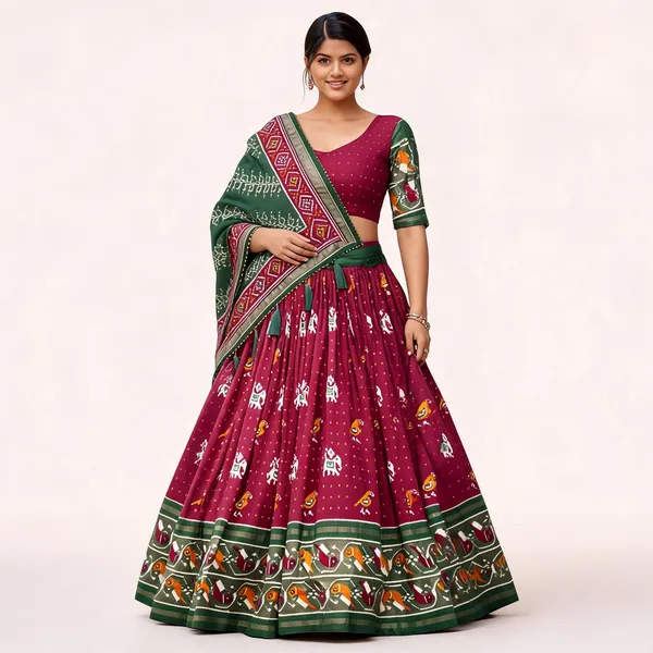 Red_Designer_Patola_Print_Traditional_Lehenga_Choli_For_Women