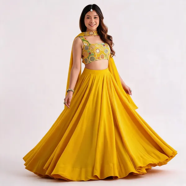 Pure_Soft_Fox_Georgette_Most_Trendy_Padding_Fabric_Fully_Flared_Lehenga,With_Dupatta_Set_For_Women