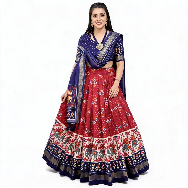 Traditional_Wear_Red_Color_Lehenga_Choli_With_Pretty_Dupatta_For_Women