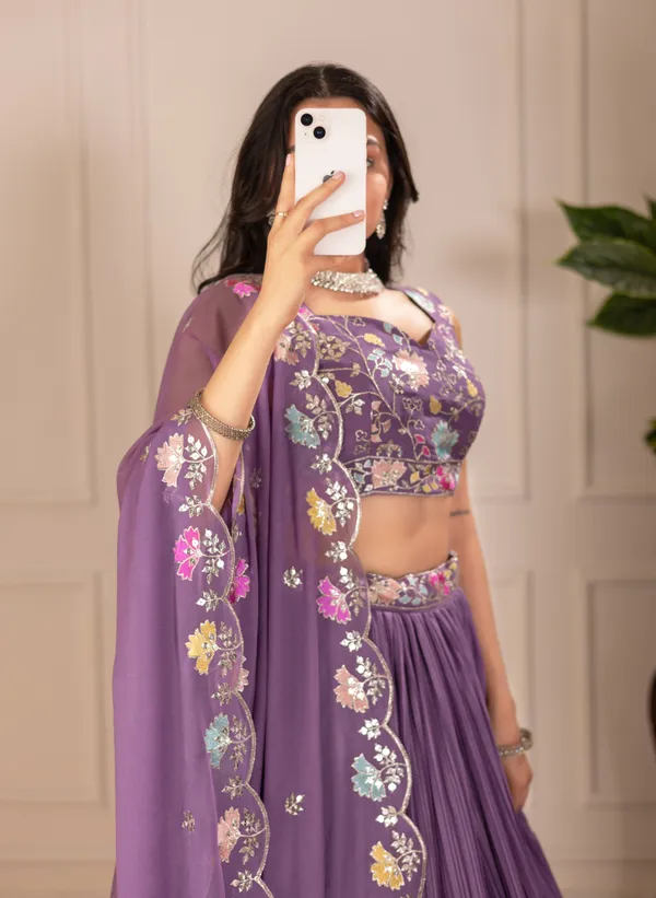 Purple_Georgette_Lehenga_Women_Festive_Wedding_Collection_For_Women