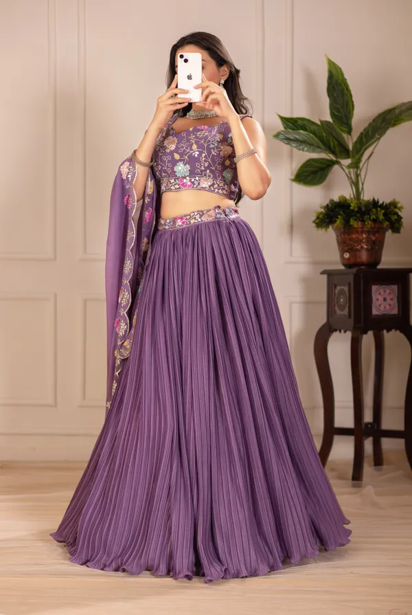 Purple_Georgette_Lehenga_Women_Festive_Wedding_Collection_For_Women