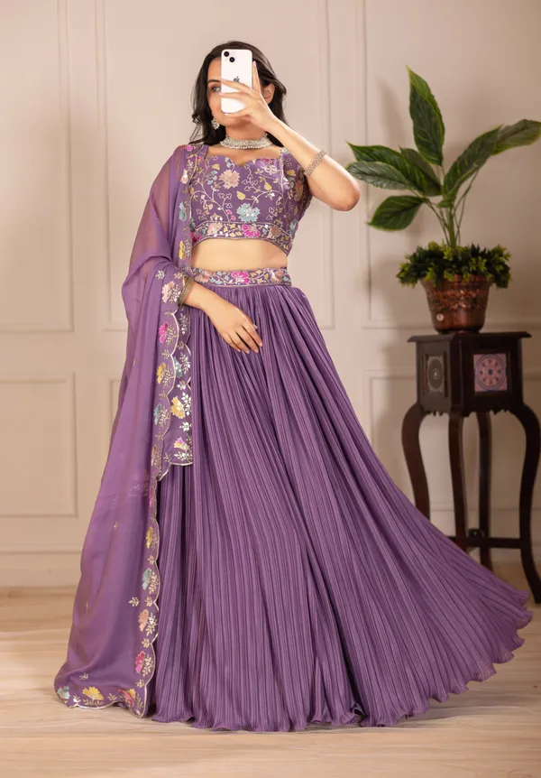 Purple_Georgette_Lehenga_Women_Festive_Wedding_Collection_For_Women