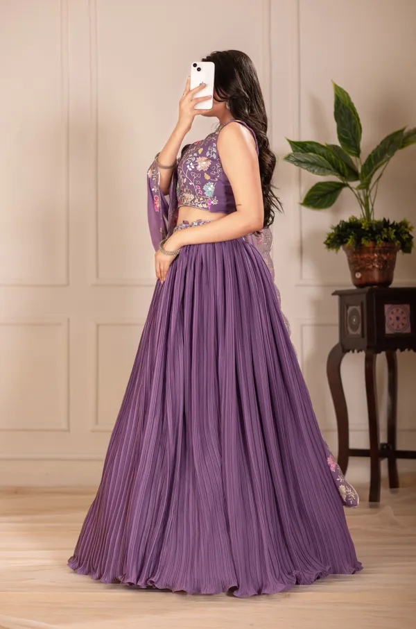Purple_Georgette_Lehenga_Women_Festive_Wedding_Collection_For_Women