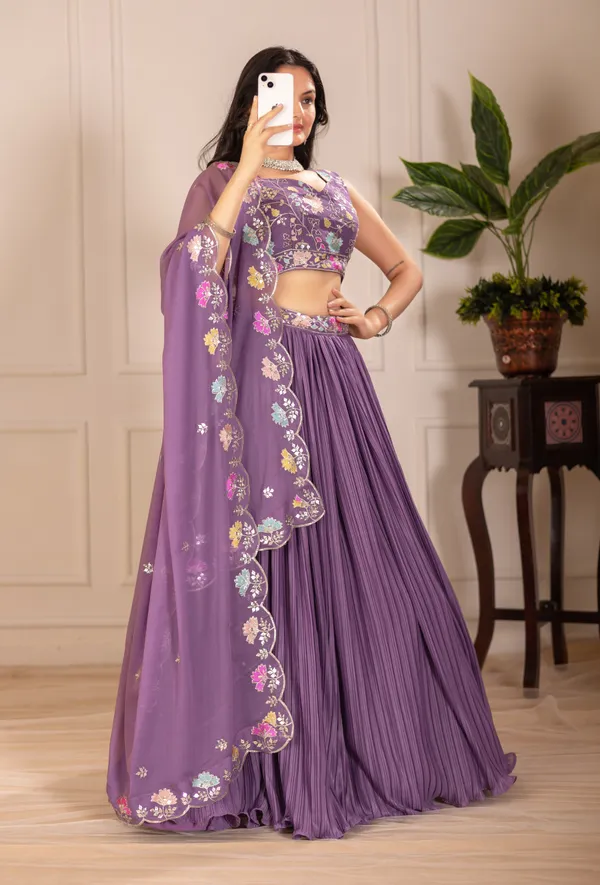 Purple_Georgette_Lehenga_Women_Festive_Wedding_Collection_For_Women