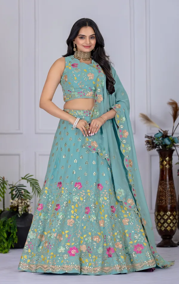 Blue_Lehenga,_Blouse,_Dupatta_Star_Fox_Georgette_Women_Festive_Wedding_Collection_For_Women