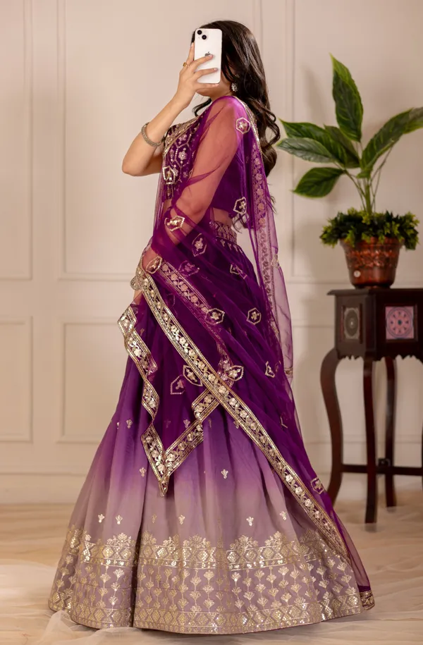 Wine_Heavy_Simmer_Silk_Lehenga_Women_Festive_Wedding_Collection_For_Women