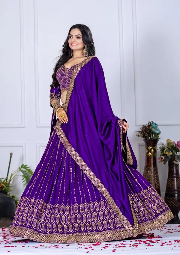 Purple_Heavy_Vichitra_Silk_Lehenga_Choli_For_Women