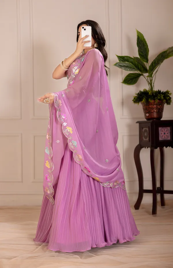Pink_Georgette_Lehenga_Women_Festive_Wedding_Collection_For_Women