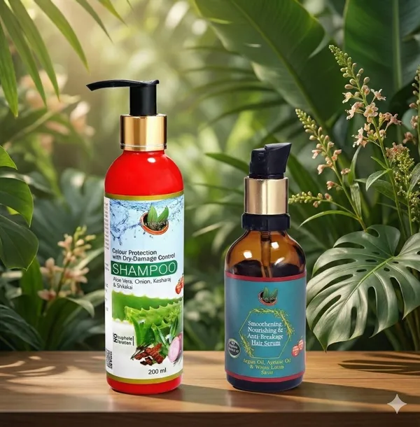 Color_Protect_Shampoo_(200_Ml)_&_Hair_Serum_(50_Ml)_Combo_Pack_Of_2_(2_Items_In_The_Set)